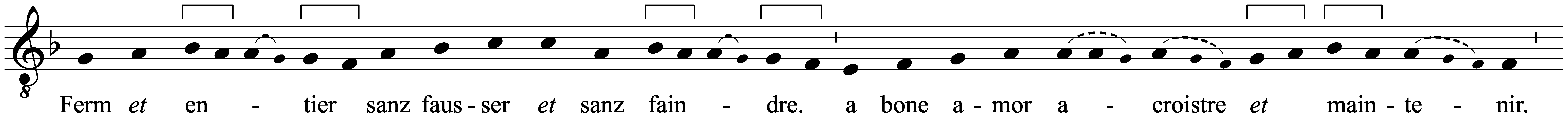 Work musical notation